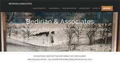 Desktop Screenshot of bedirianlaw.com