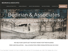 Tablet Screenshot of bedirianlaw.com